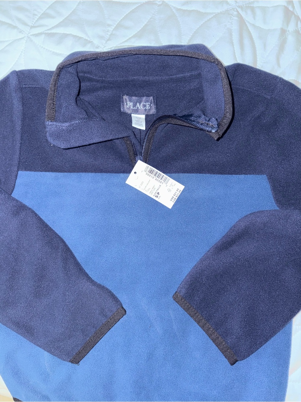 The Children's Place Navy & Blue Boys' Half-Zip Fleece Pullover